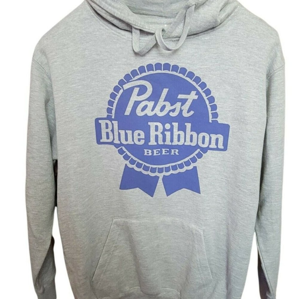 PABST BLUE RIBBON BEER PBR HOODIE MENS Small S NEW
